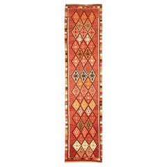 Afghanistan Anatoly-Läufer - Wolle Rot Design - 93506