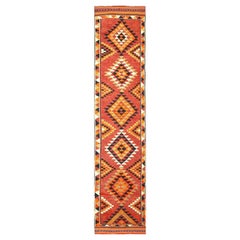 Afghanistan Anatoly Runner Rug - Wool Orange Red Yellow - 93507