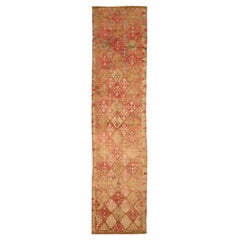 Afghanistan Anatoly Läufer Teppich - Wolle Elfenbein Rot Gelb Design - 93517