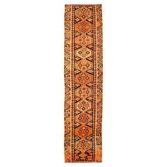 Afghanistan Anatoly Laufteppich - Wolle Schwarz Orange Gelb - 93508