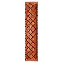 Afghanistan Anatoly-Läufer - Wolle Elfenbeinrot Design - 93510