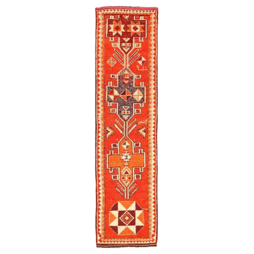 Afghanistan Anatoly-Läufer - Wolle Rot Design - 93539