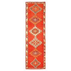 Afghanistan Anatoly-Läufer - Wolle Rot Design - 93528