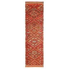 Afghanistan Anatoly Runner Rug - Wool Red Yellow Design - 93544
