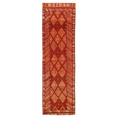 Afghanistan Anatoly Runner Rug - Wool Orange Red Yellow - 93535