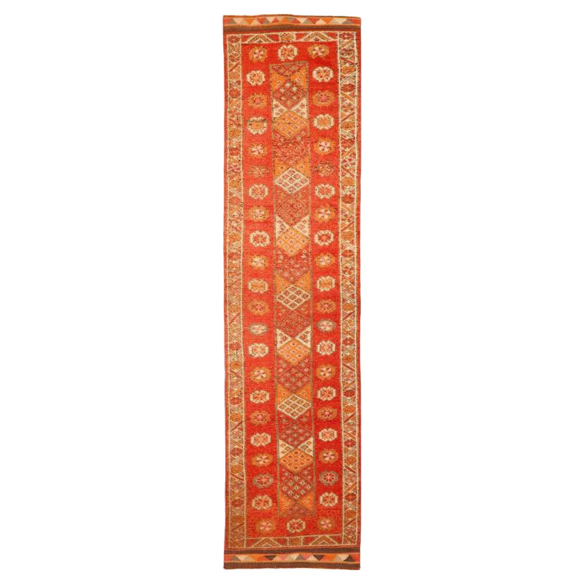Afghanistan Anatoly-Läufer - Wolle Rot Design - 93536
