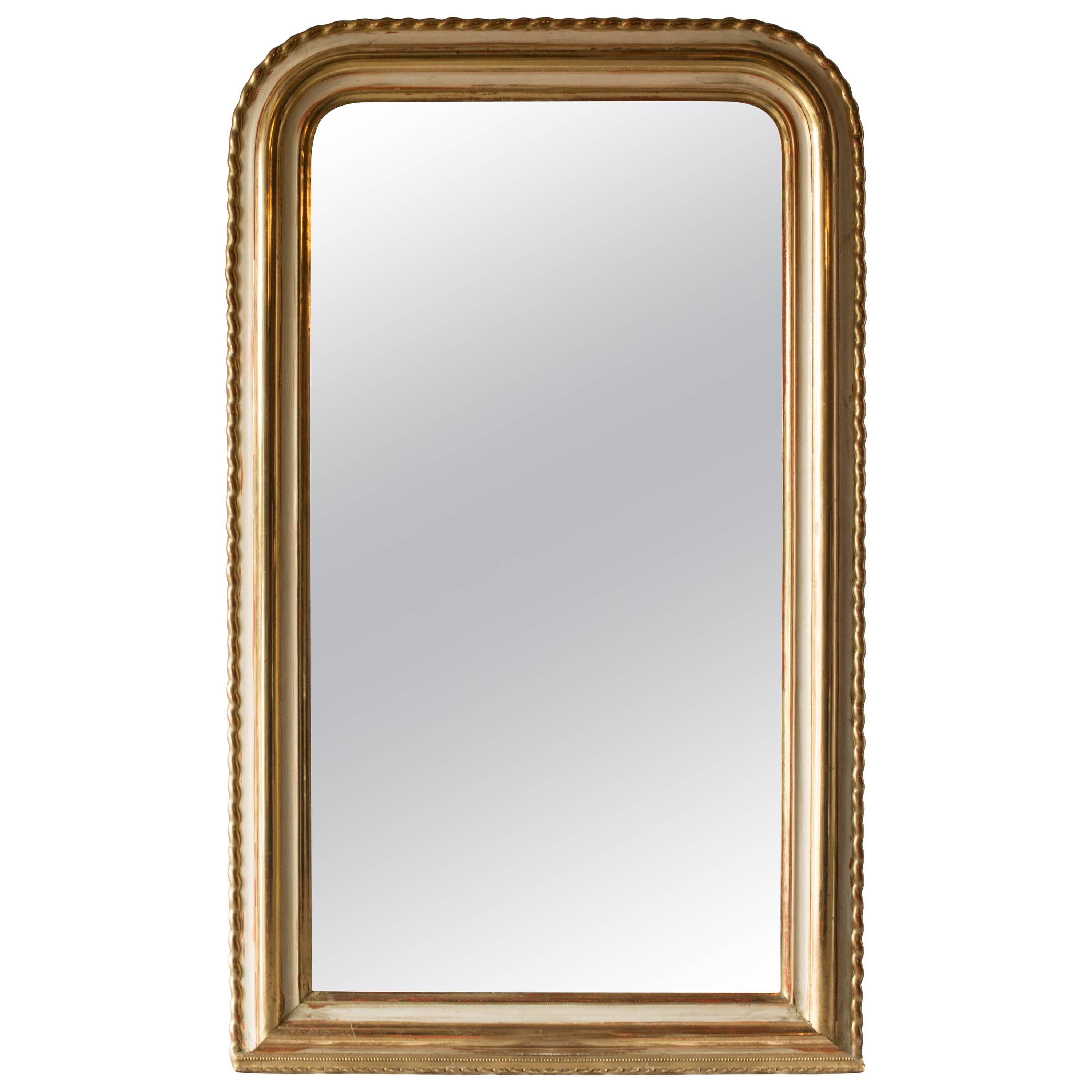 19th Century Louis Philippe Pie Crust Mirror