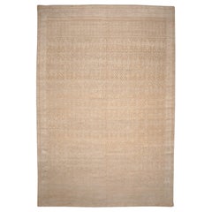 India Moroccan Over Size Rug - Wool Ivory Design - 96567