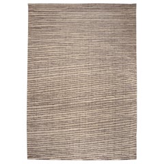 India Moroccan Over Size Rug - Wool Brown Ivory Design - 96571