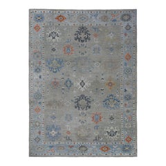 Tapis d'Afghanistan Sultanabad - Design gris en laine - 97273