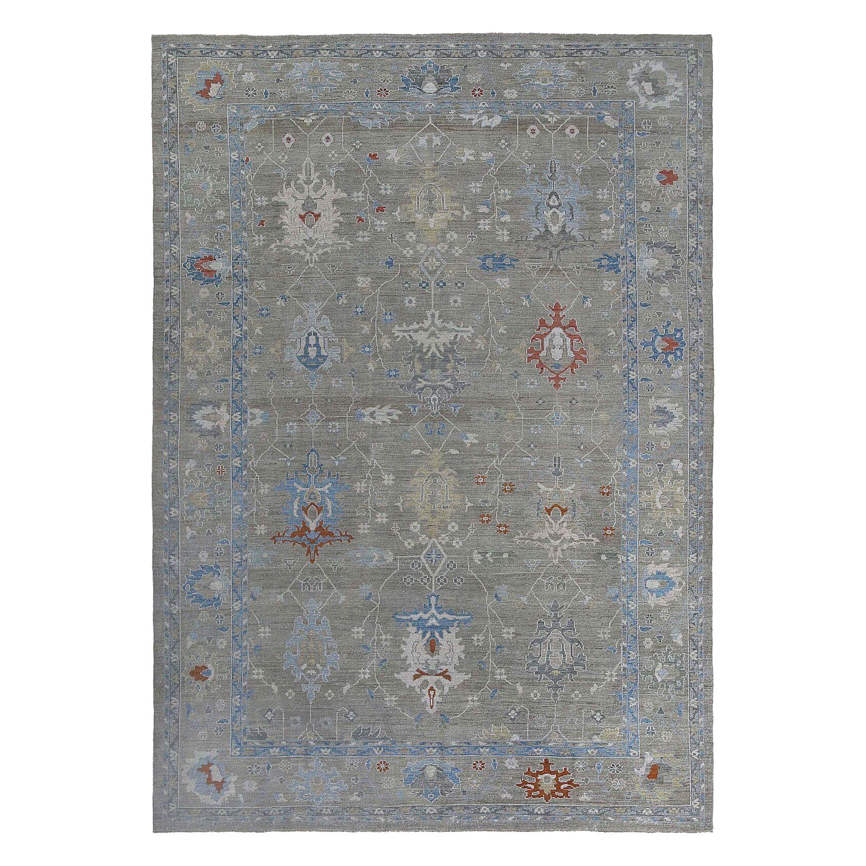Afghanistan Sultanabad Teppiche - Wolle Brown Gray Design - 97274