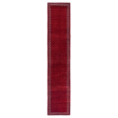 Tappeto Persiano Bijar Runner - Design Rosso Lana - 96885