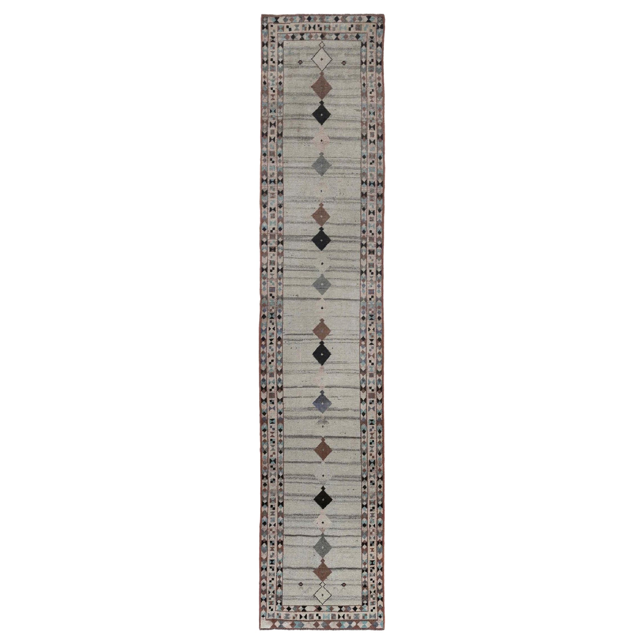 Tappeto Runner Persiano Shiraz - Design Lana Avorio - 97100 in vendita