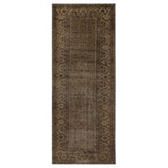 Tapis de sol persan Sultanabad - Laine Brown Taupe Design - 96838