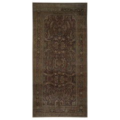 Tapis de sol Persan Mahal - Laine Brown Design Rouge - 96844
