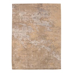 Indische Teppiche – Wolle, elfenbeinfarben, taupefarben, Design – 97327