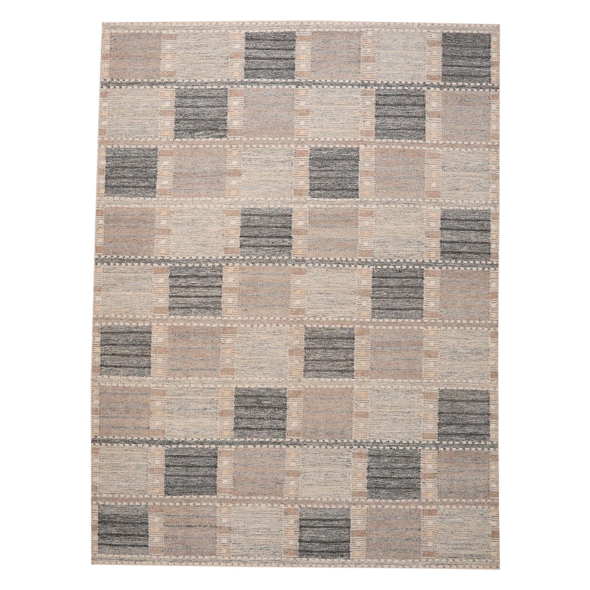 Tappeti Afghanistan Swedish Collection - Lana Marrone Avorio - 97351