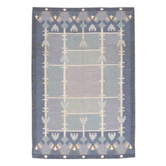 Alfombra Pequeña Colección Sueca Europa - Lana Azul Purpel Design - 97369
