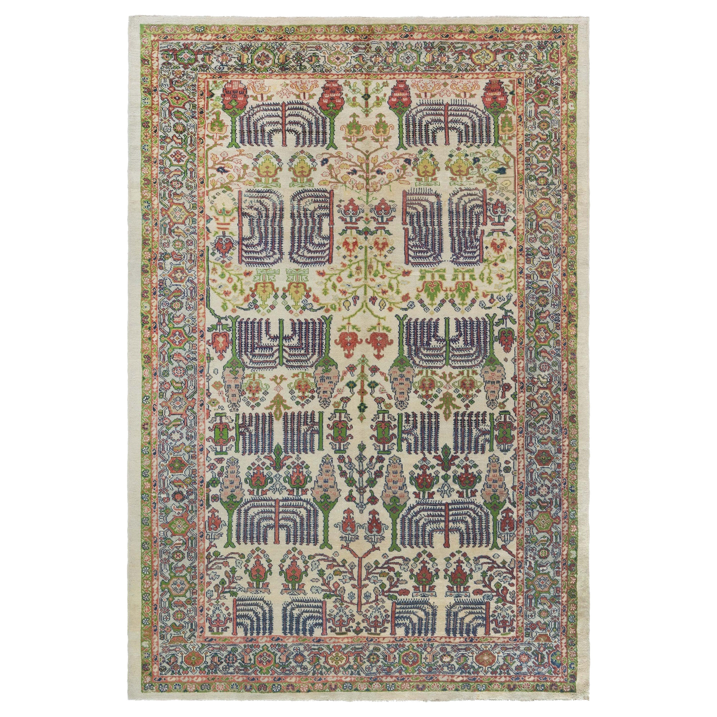 Doris Leslie Blau Mid-20th Century Antique Persian Sultanabad Rug For Sale