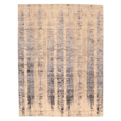 Indien Bereich Teppiche - Wolle und Seide Brown Ivory Design - 97337