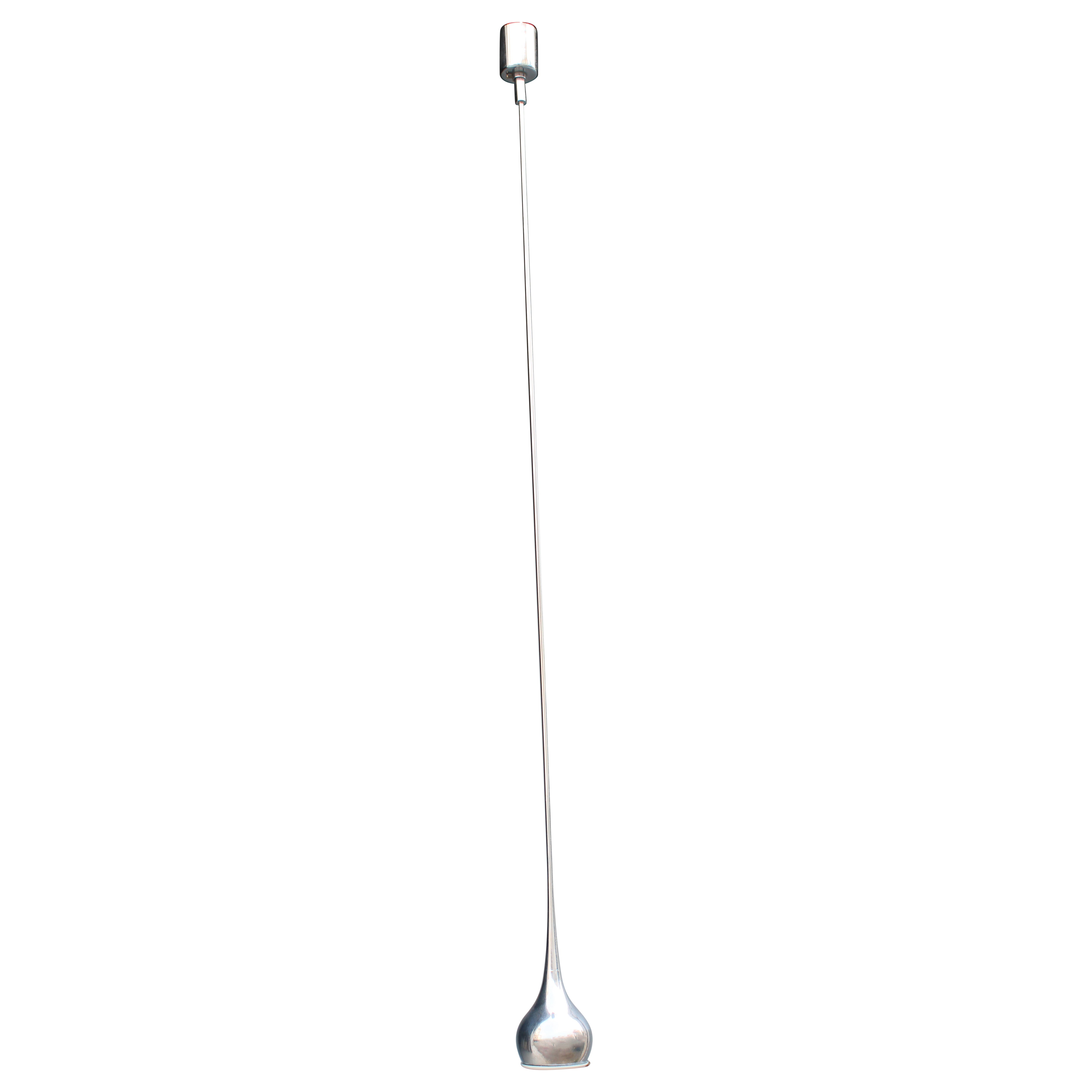 Esperia Italia 1970 Chrom Metall Minimalistische Pendelleuchte