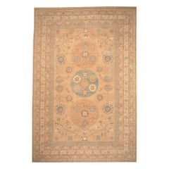 Tappeto Afghanistan Khotan Over Size - Lana Avorio Taupe Design - 96638