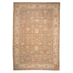 Afghanistan Khotan Over Size Rug - Wool Brown Design - 96645