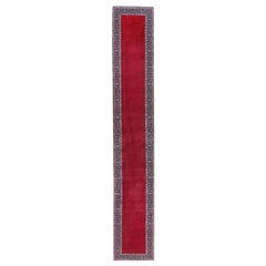 Tappeto persiano Kashan Runner - Disegno rosso lana - 97391