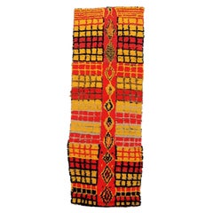 Moroccan Moroccan Runner Rug - Wool Red Yellow Design - 97530