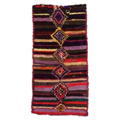 Moroccan Moroccan Area Rugs - Wool Brown Purpel Red Yellow - 97525