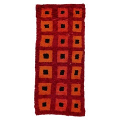 Moroccan Moroccan Area Rugs - Wool Orange Red Design - 97526