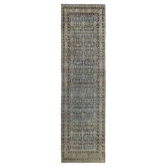 Persischer Malayer Läufer Teppich - Wolle Braun Elfenbein Design - 97540