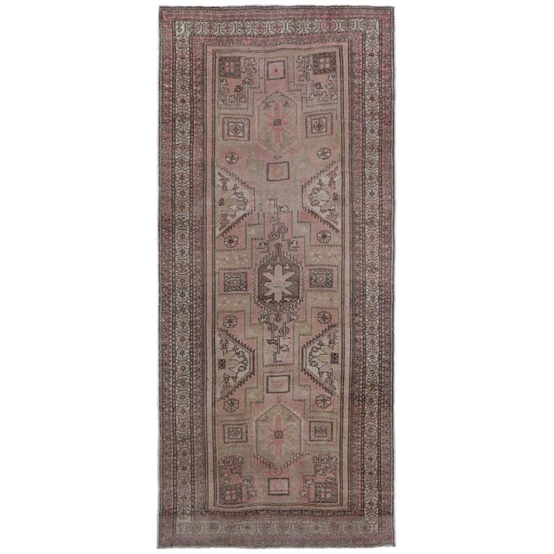 Persische Aserbaidschanische Teppiche - Wolle Elfenbein Rosa Taupe Design - 97546
