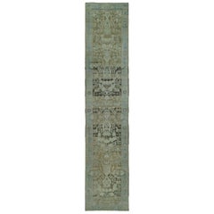 Tapis de course Persan Malayer - Laine Brown Light Blue Taupe - 97557