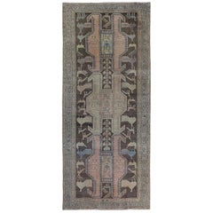Tapis de sol persan Azerbaïdjan - Laine Brown Pink Taupe Design - 97620