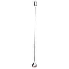 Esperia Italia 1970 Chrom Metall Minimalistische Pendelleuchte
