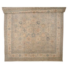 Oushak-Teppiche aus Afghanistan aus Wolle in Elfenbein und Taupe mit Muster - 96232