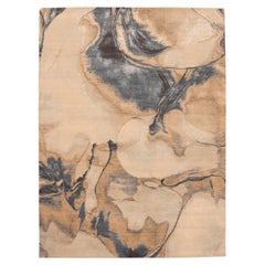 Indien Modern Area Rugs - Wolle Grau Elfenbein Gelb Design - 94120