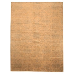 India Modern Area Rugs - Wool Yellow Design - 94143