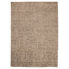 India Alfombras Marroquíes - Lana Marrón Diseño Topo - 94228