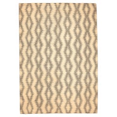 Indien Marokkanische Teppiche - Wolle Braun Elfenbein Design - 94229