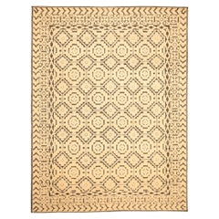 Indien Marokkanische Teppiche - Wolle Braun Elfenbein Design - 94225