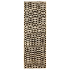 Tappeto Runner India Modern - Lana Marrone Avorio Design - 94285