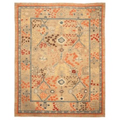Tappeto Turkey Oushak Over Size - Lana Arancione Rosso Taupe Design - 94292