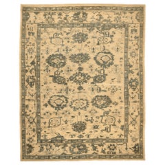 Tappeto Afghanistan Oushak Over Size - Lana Marrone Avorio Design - 94296