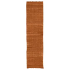 Afghanistan Kilim Runner Rug - Wool Orange Design - 94311