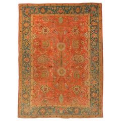 Tappeti Afghanistan Oushak - Disegno rosso lana - 94325