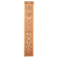 Tappeto Afghanistan Oushak Runner - Disegno in lana blu avorio rosso - 94316