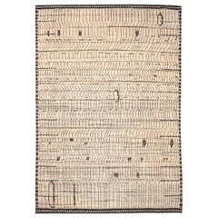 Tappeti Afghanistan Moroccan Area Rugs - Lana Marrone Avorio Design - 94349