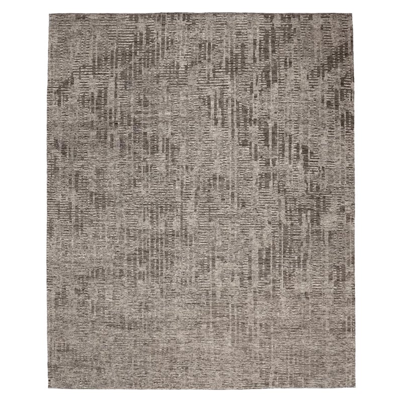 India Moroccan Over Size Teppich - Wolle Brown Taupe Design - 94458